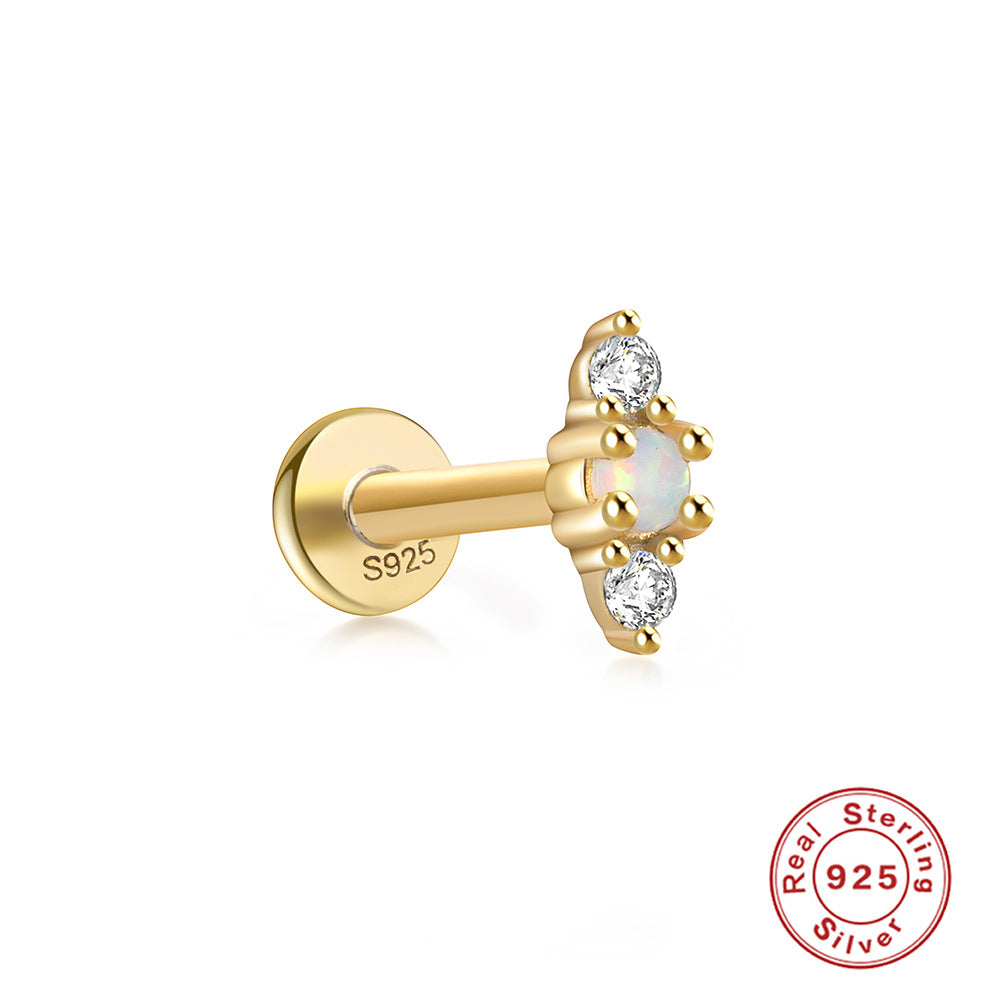 Piercing Ópalo Centro Dos Zirconias 🤍