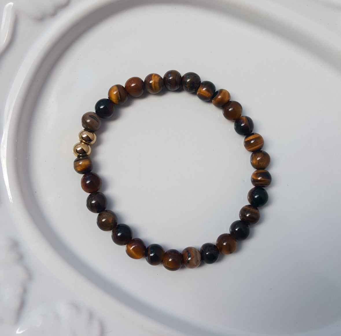 Pulsera de piedra ojo de tigre