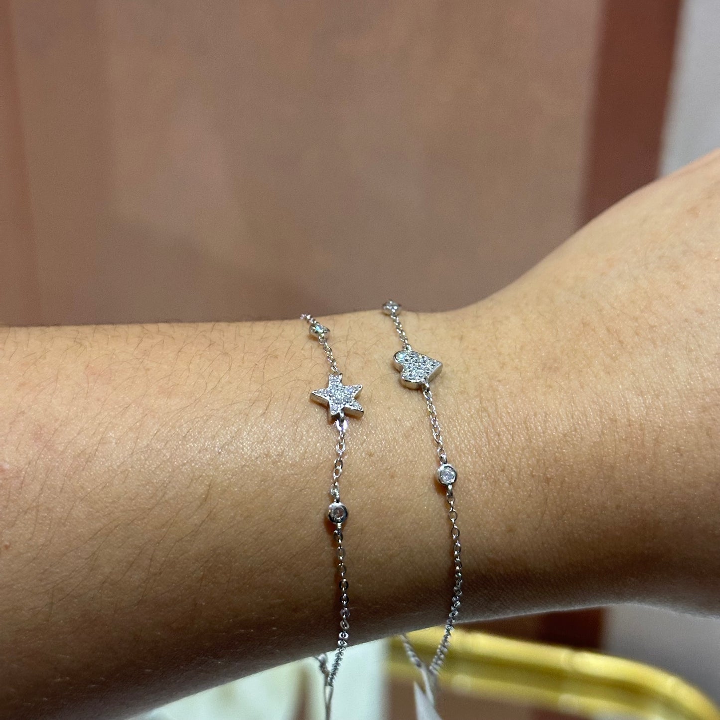 Pulsera plata formas