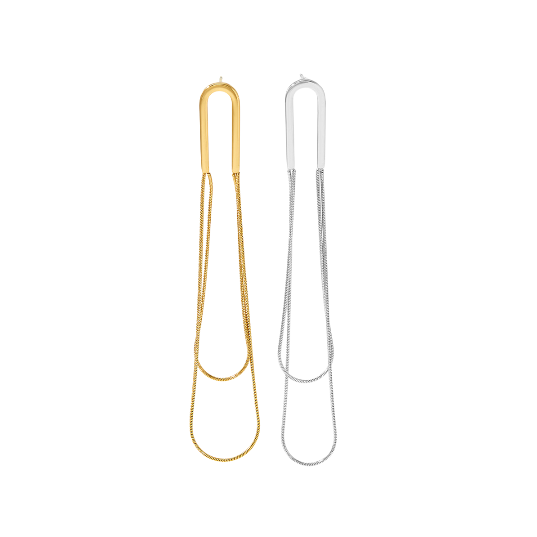 Aretes de arco y abajo con snake