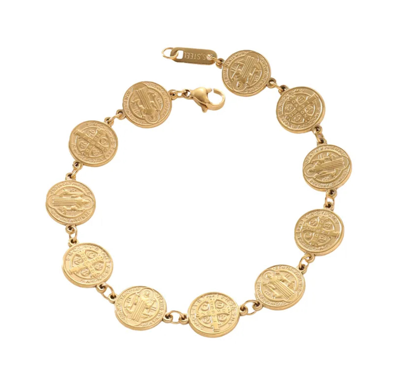 Pulsera chapas de San Benito