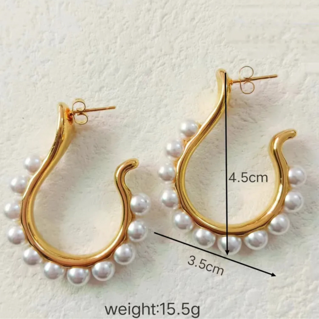Semi hoop con perlas