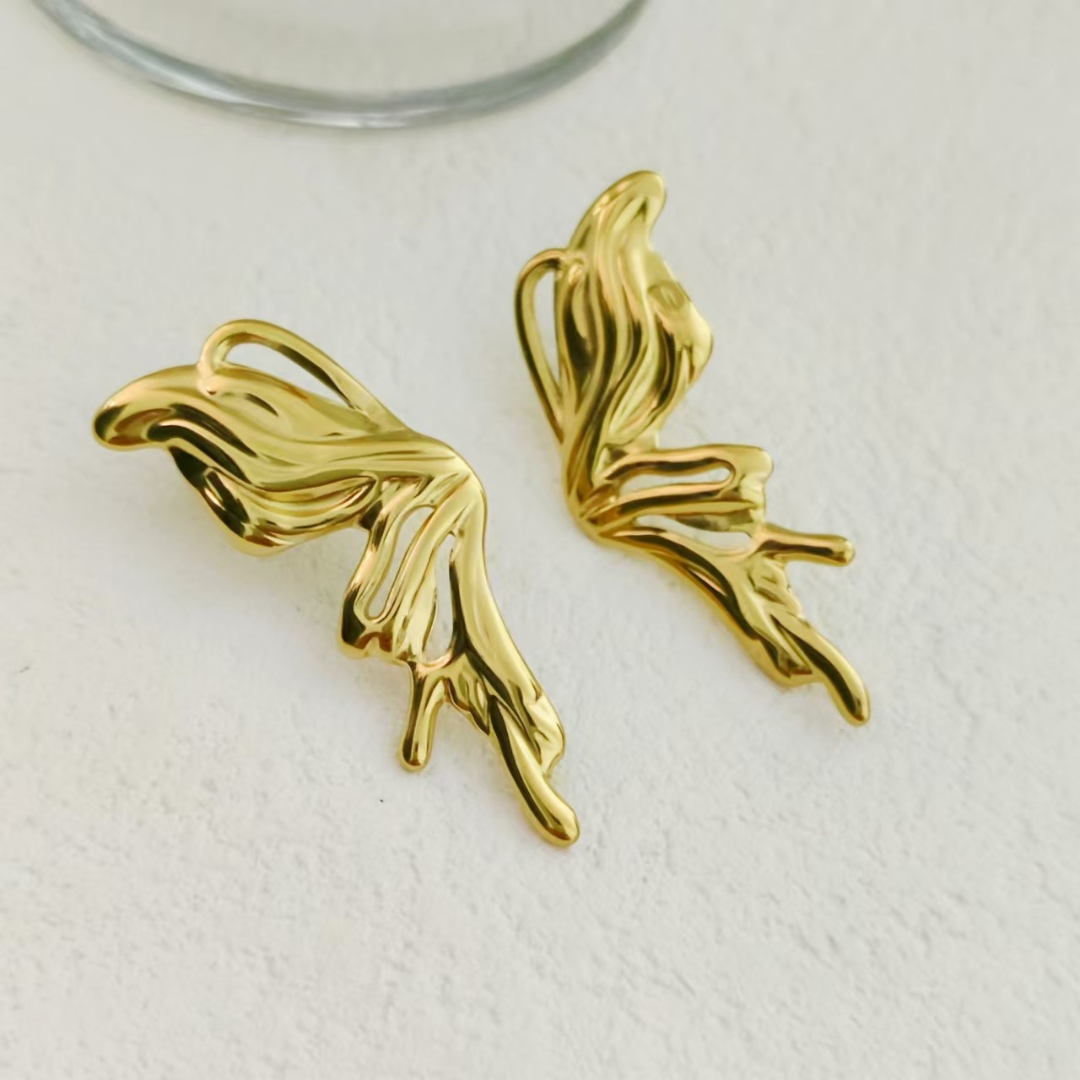 Aretes Wavy Wings🪽