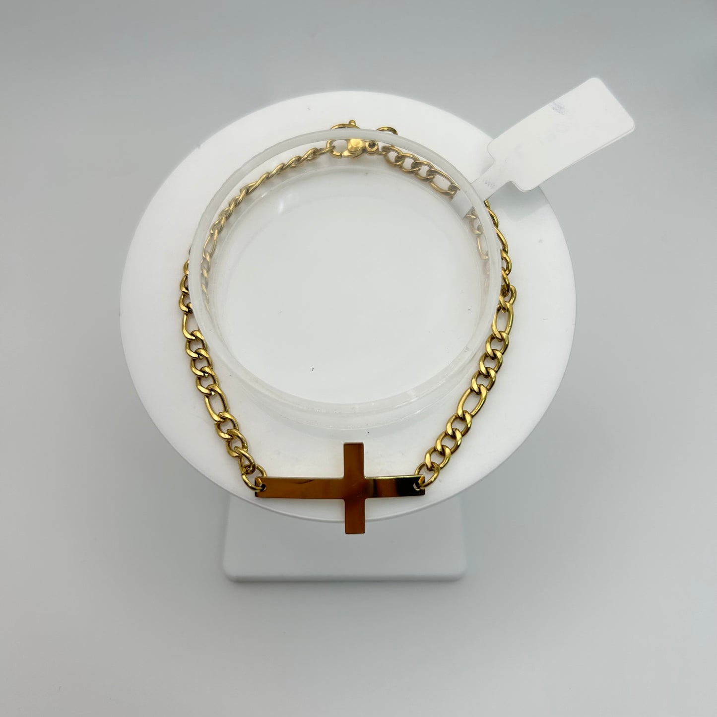 Pulsera de cruz con cadena