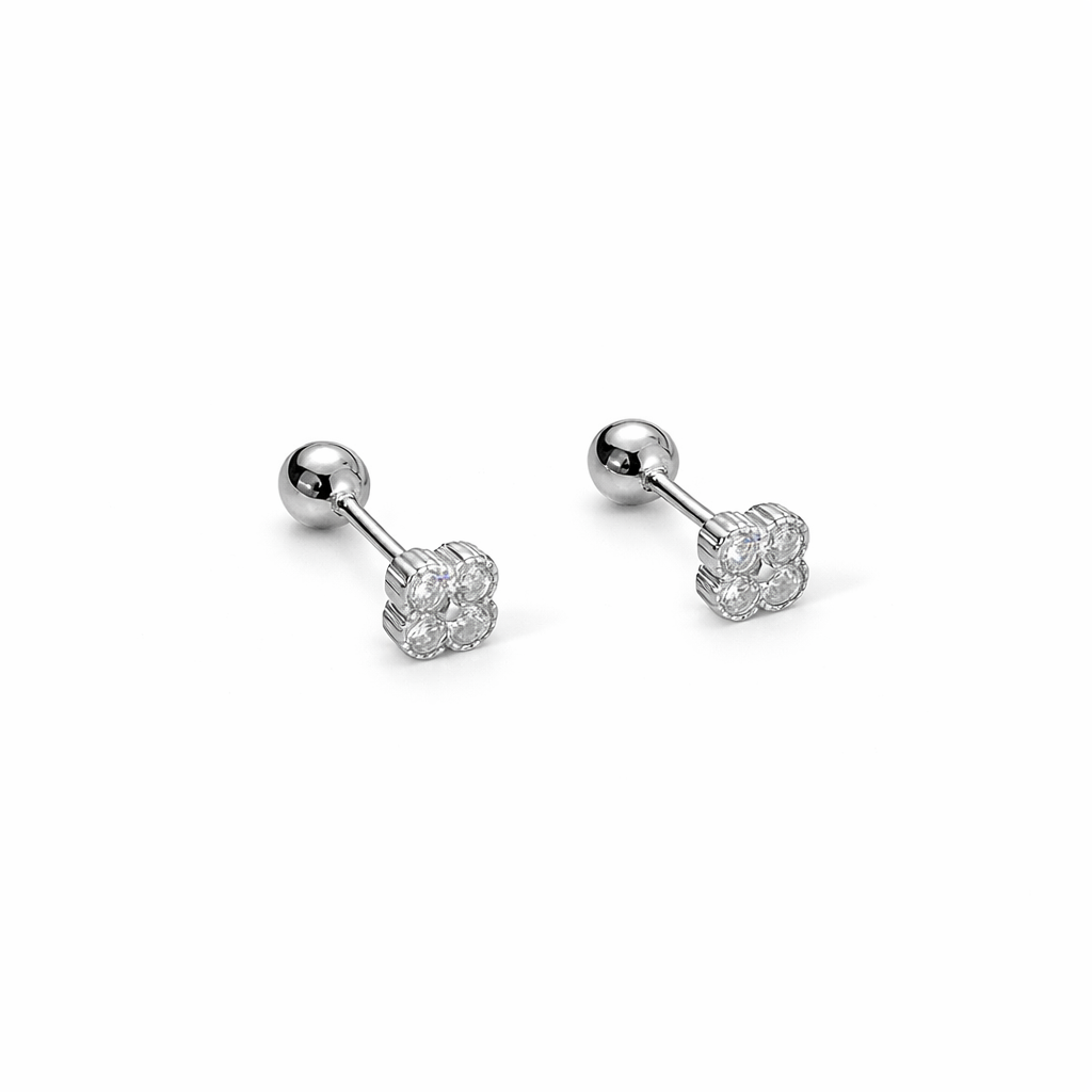 Piercing de Plata Tréboles 🍀