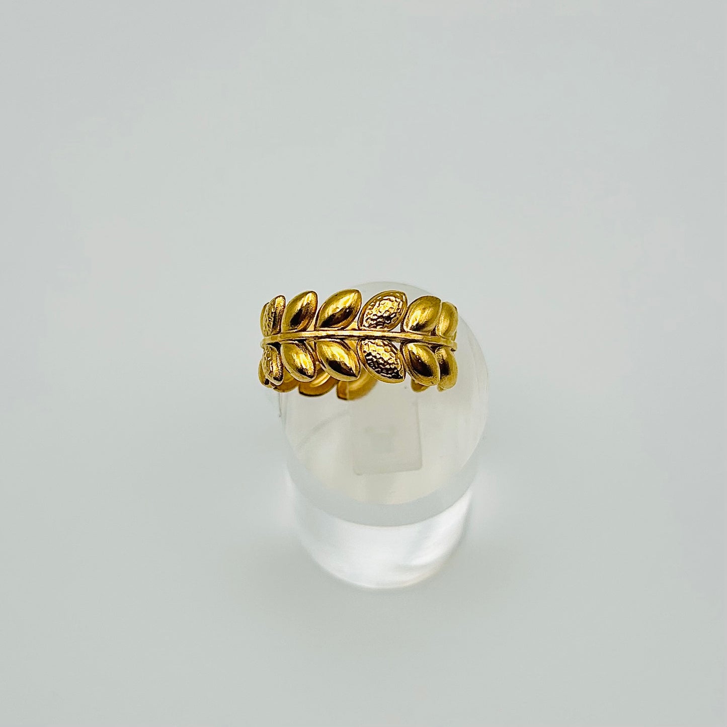 Anillo de hojas grandes