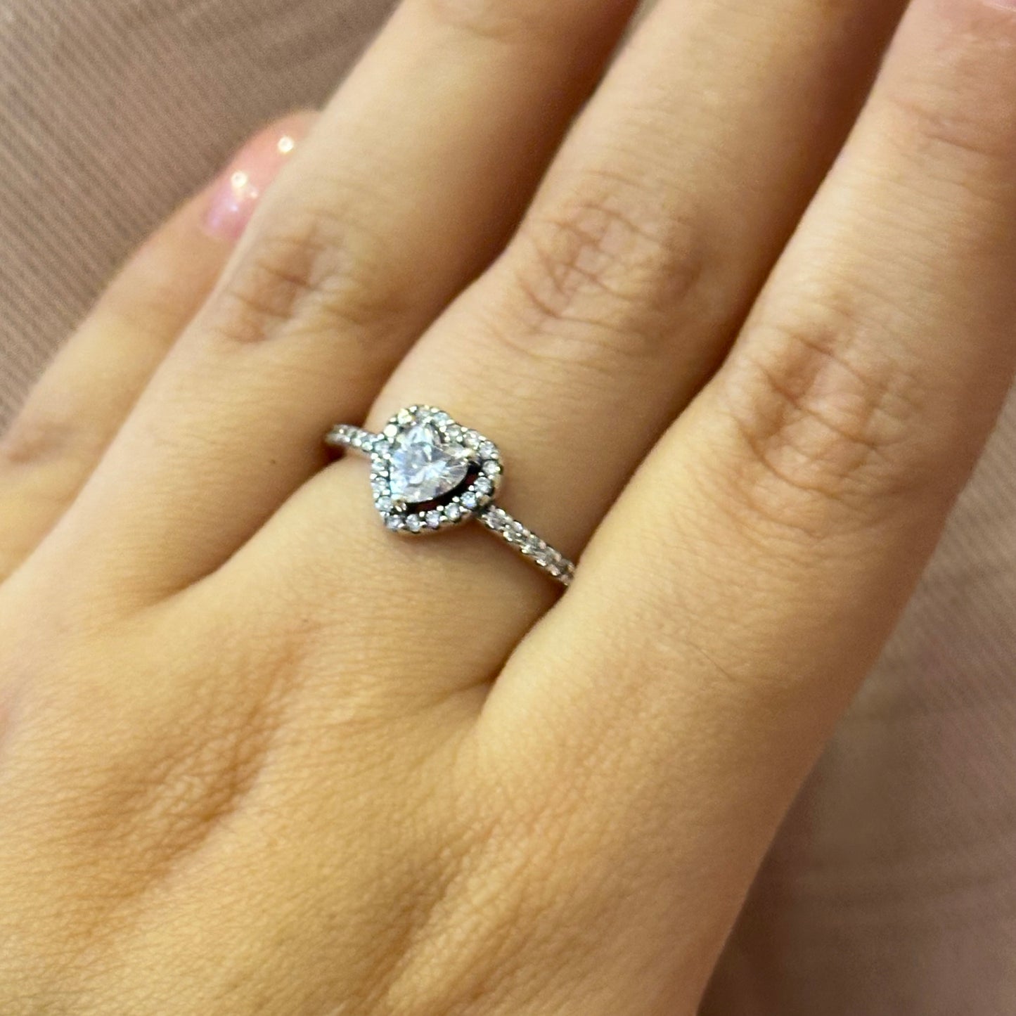 Anillo corazón estilo Pandora