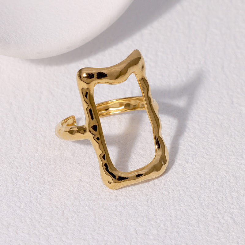 Anillo rectangulo textura
