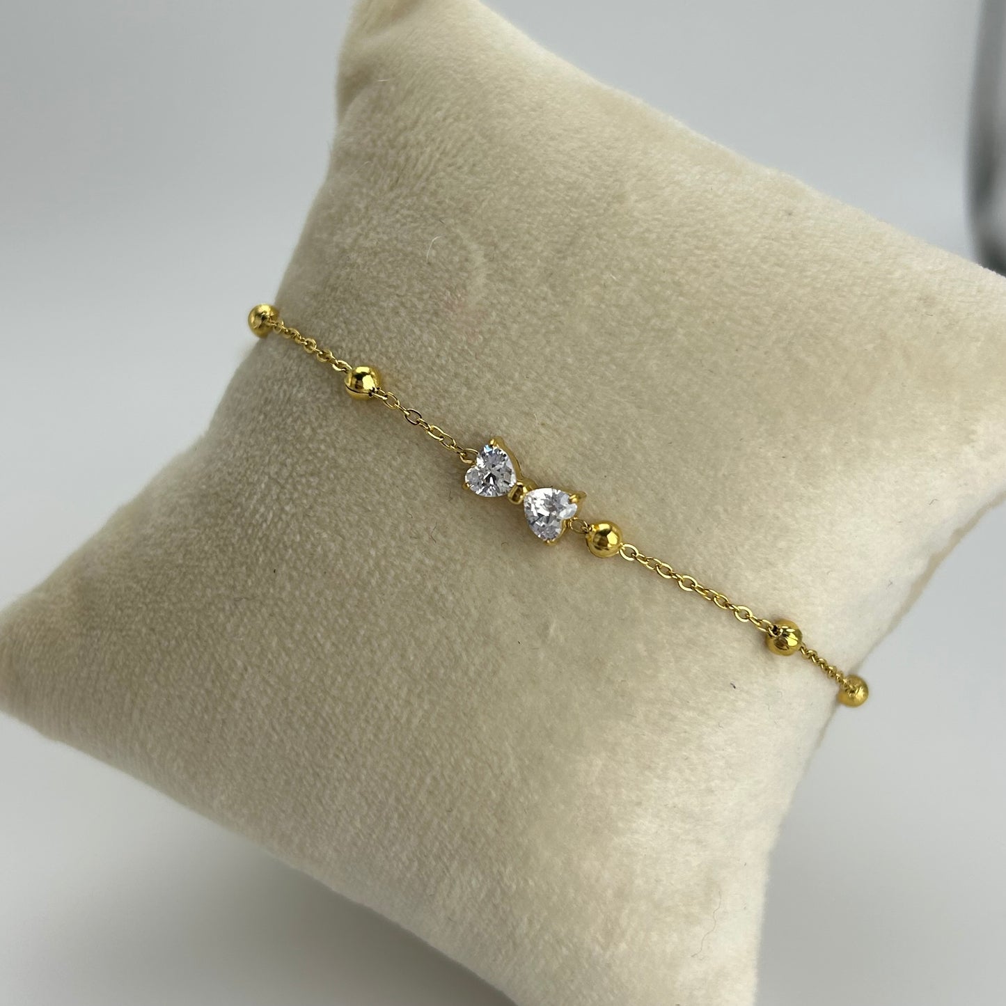 Pulsera de moñito de cristal