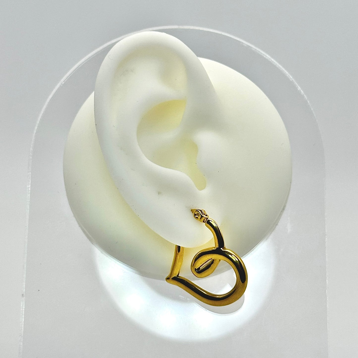 Argollas forma de corazón