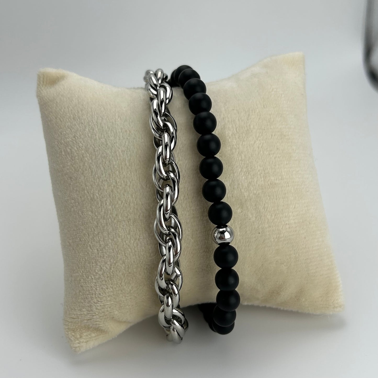 Pulsera doble caballero