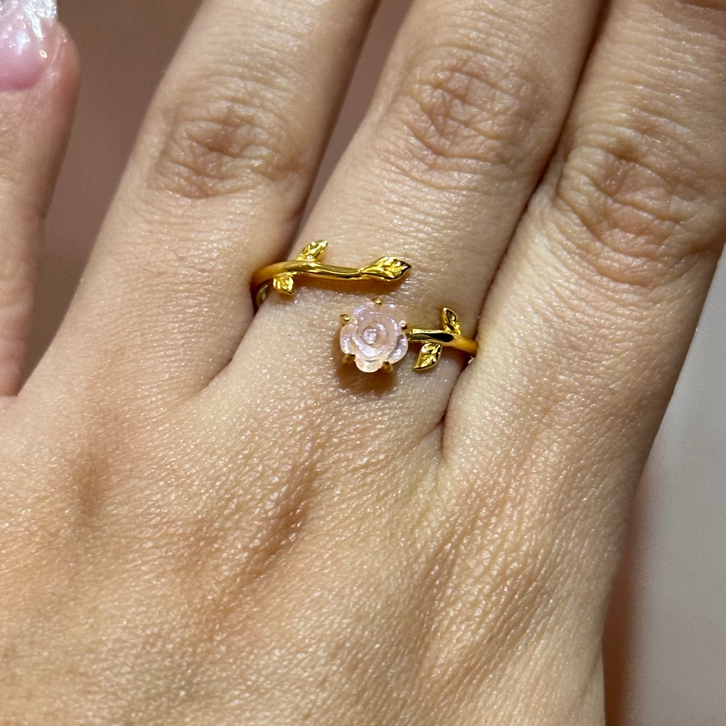 Anillo de rosa