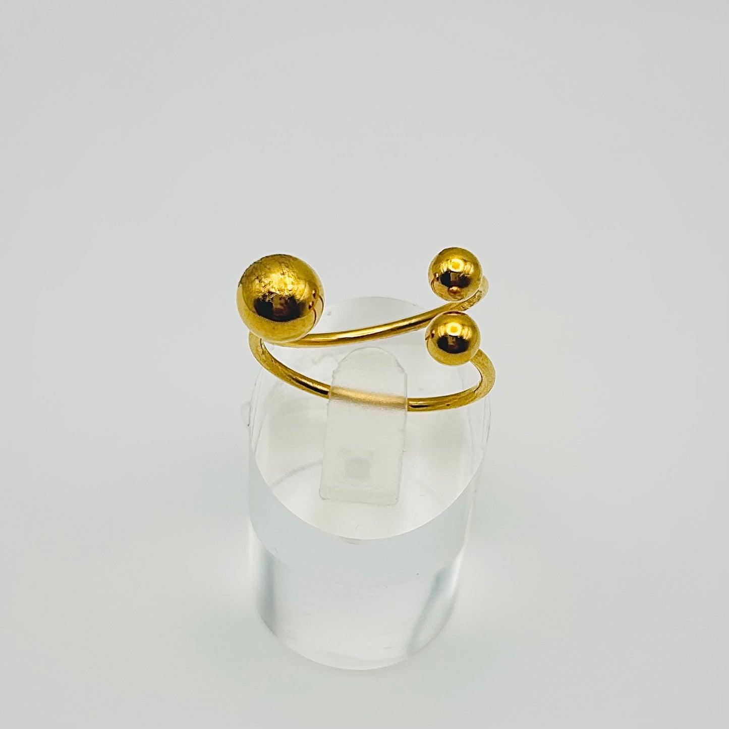 Anillo bolitas triple