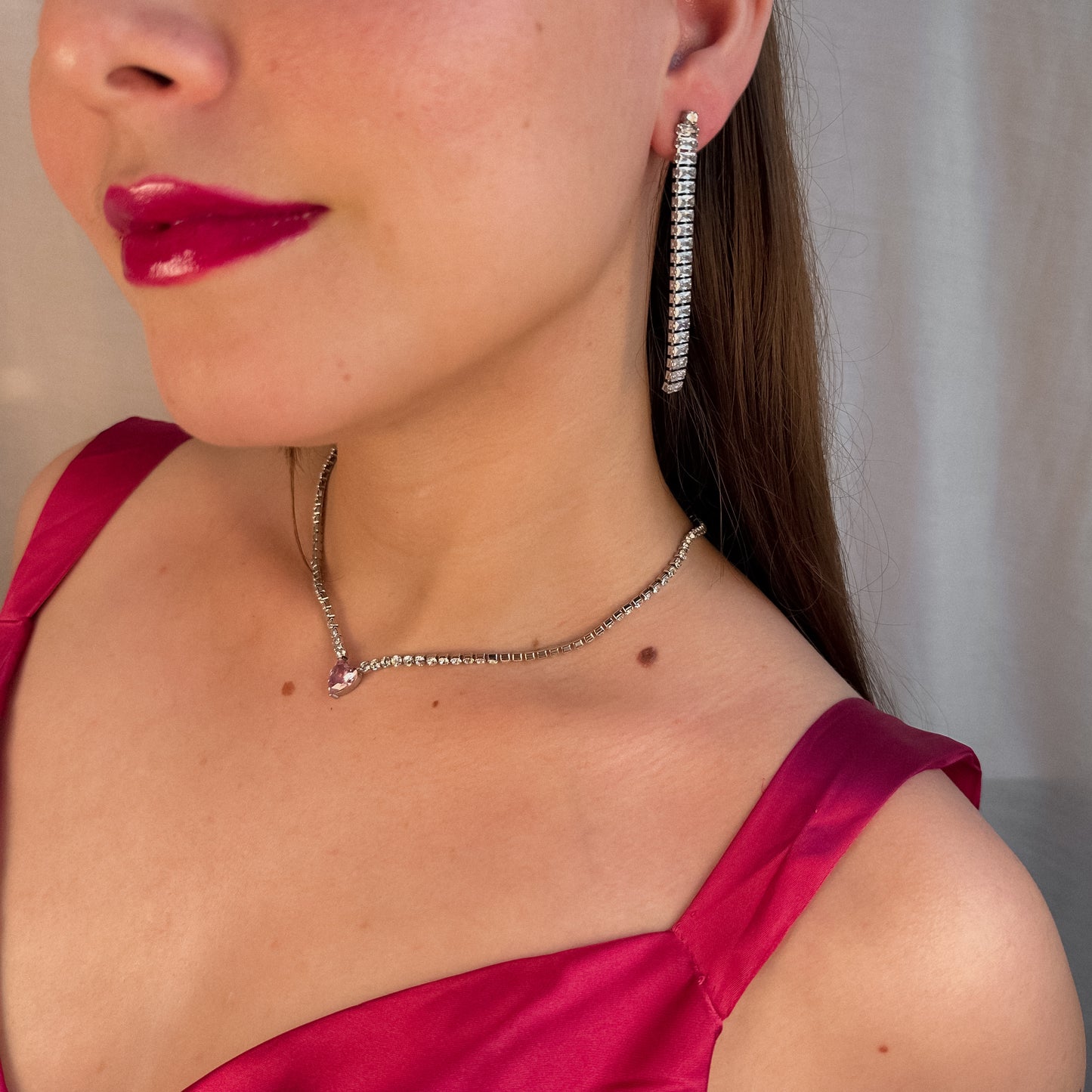 Aretes de zirconia rectangular