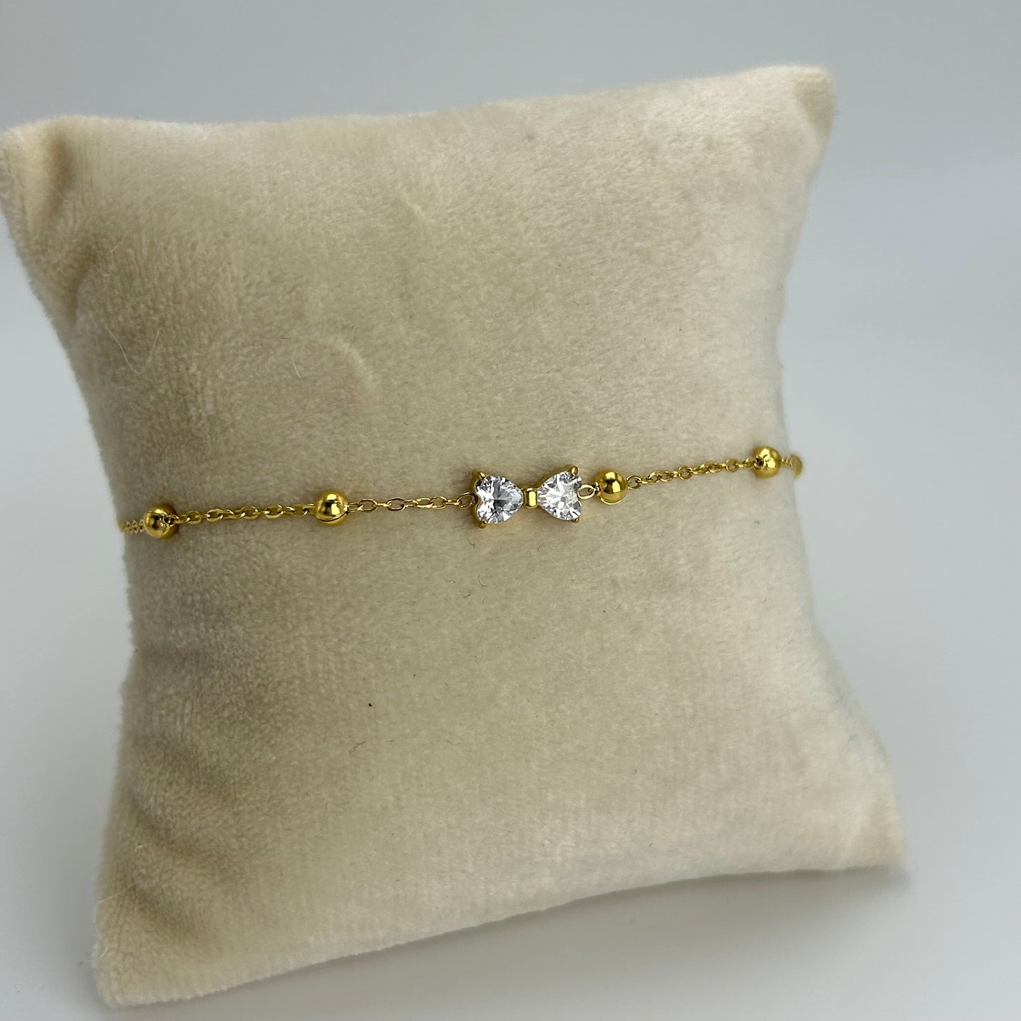 Pulsera de moñito de cristal