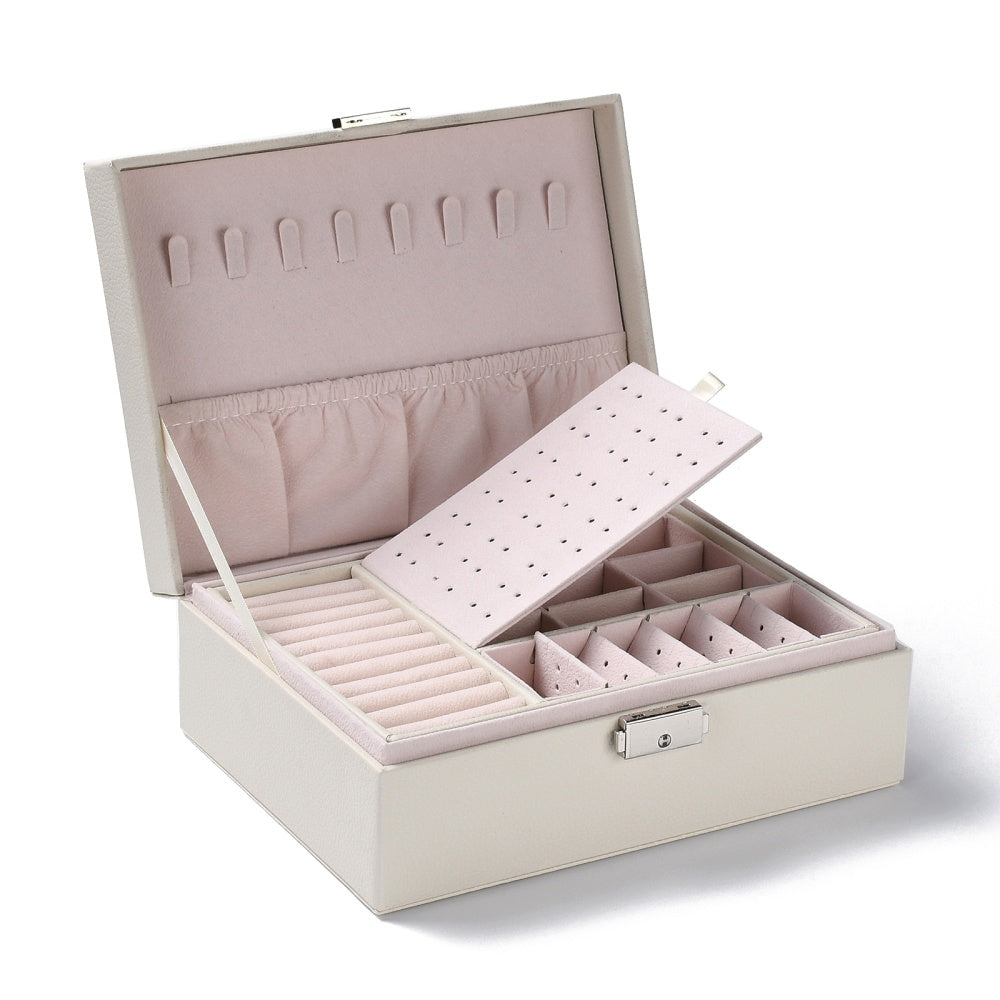 Joyero grande Deluxe blanco