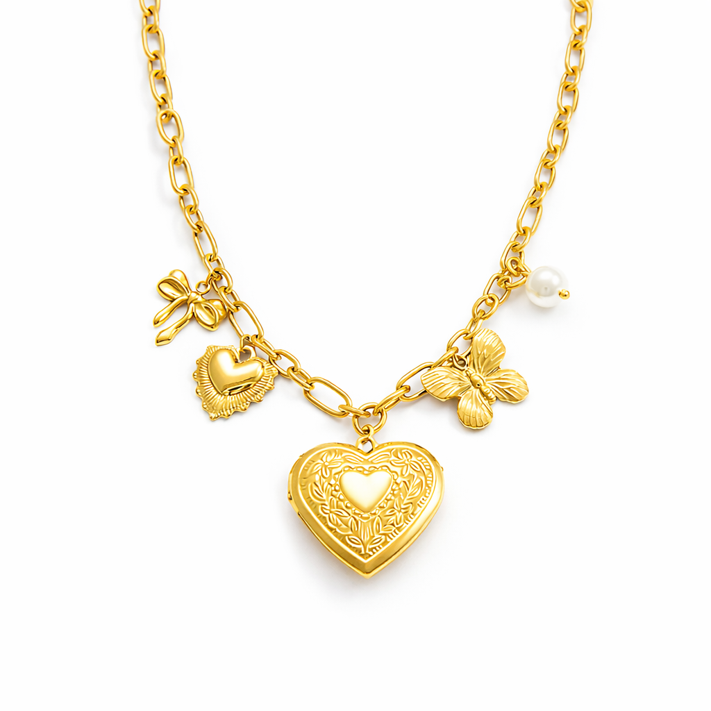 Cadena Multicharm Relicario 💫