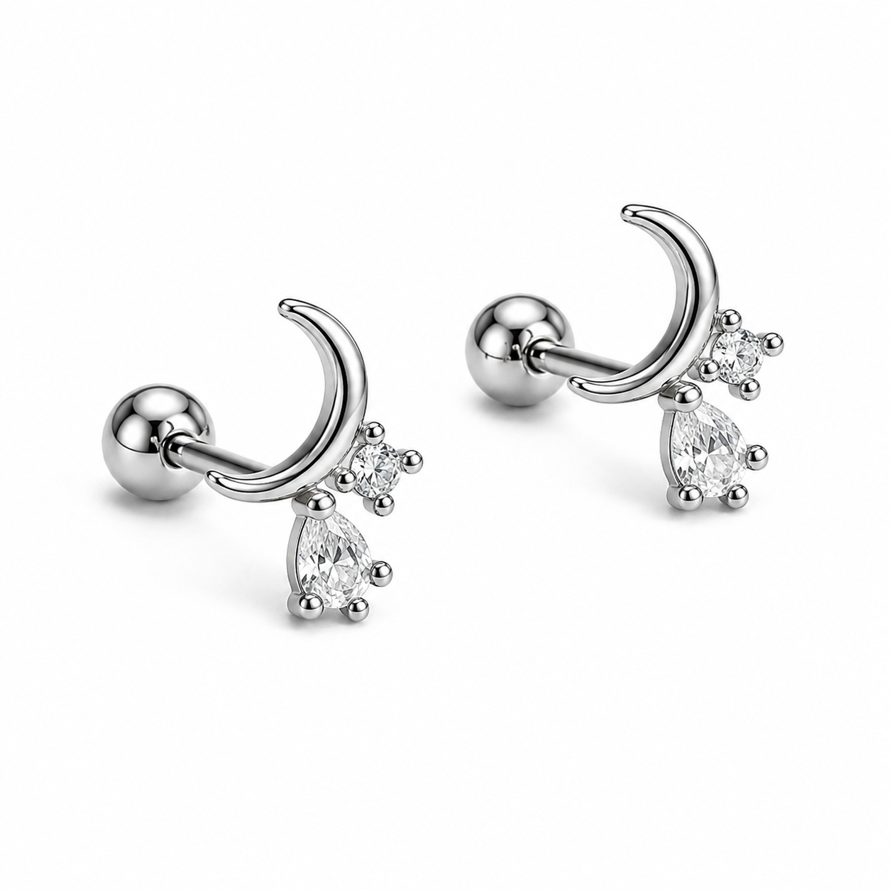 Piercing Media Luna Crystal 🌙