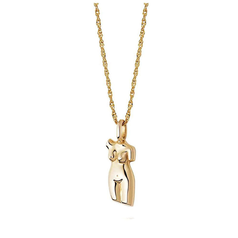 Cadena de silueta de mujer