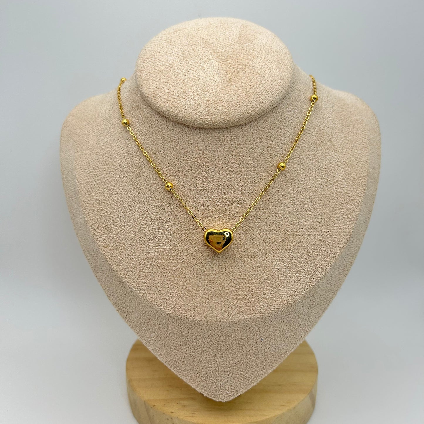 Cadena de corazón con balines