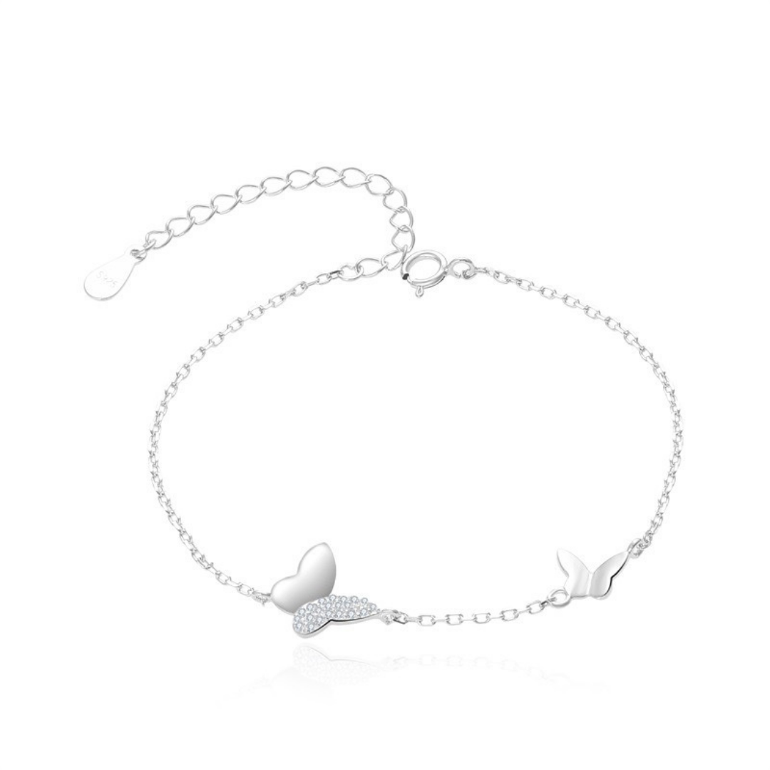 Pulsera de doble mariposa