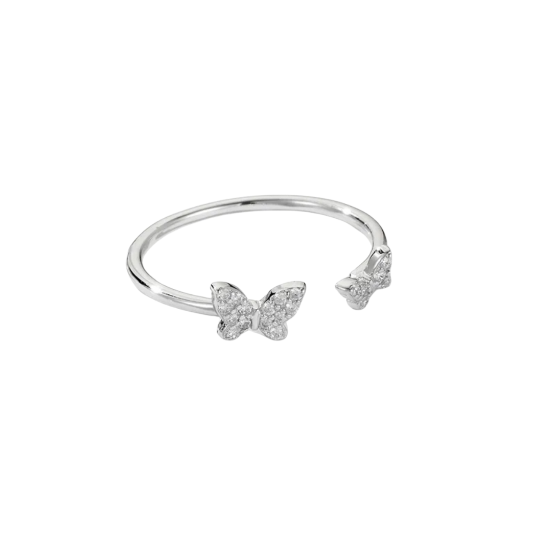 Anillo doble mariposa 🦋