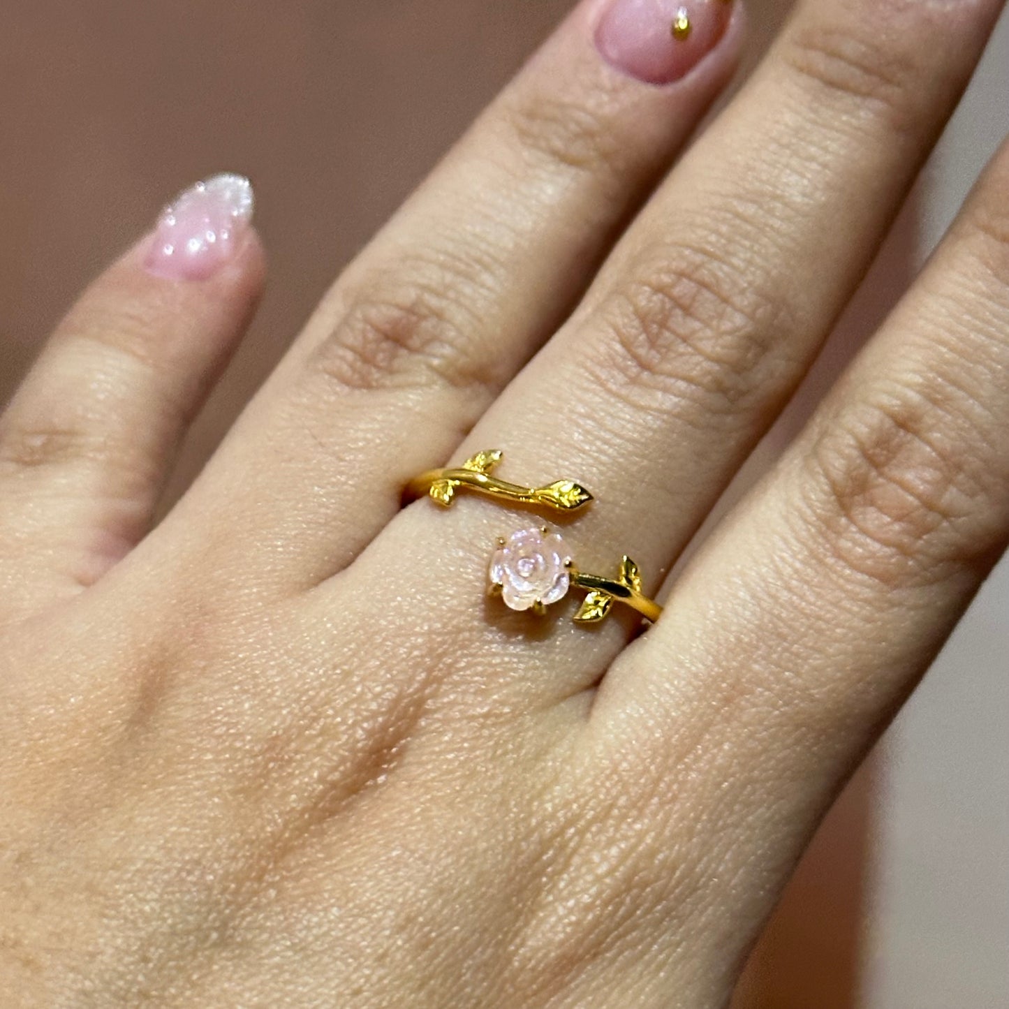 Anillo de rosa