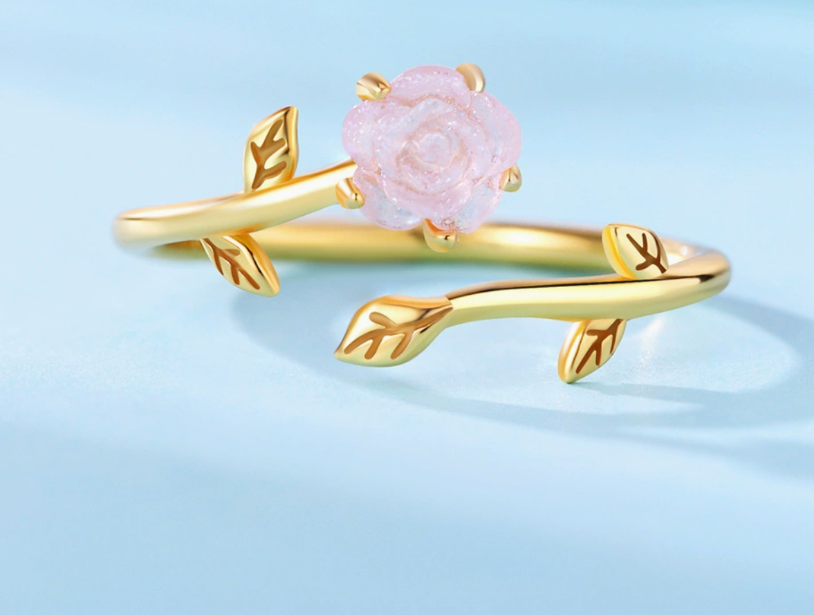 Anillo de rosa