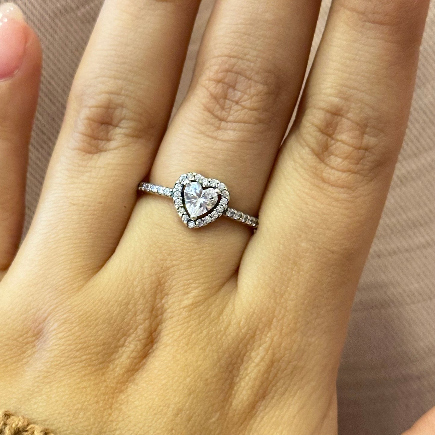 Anillo corazón estilo Pandora