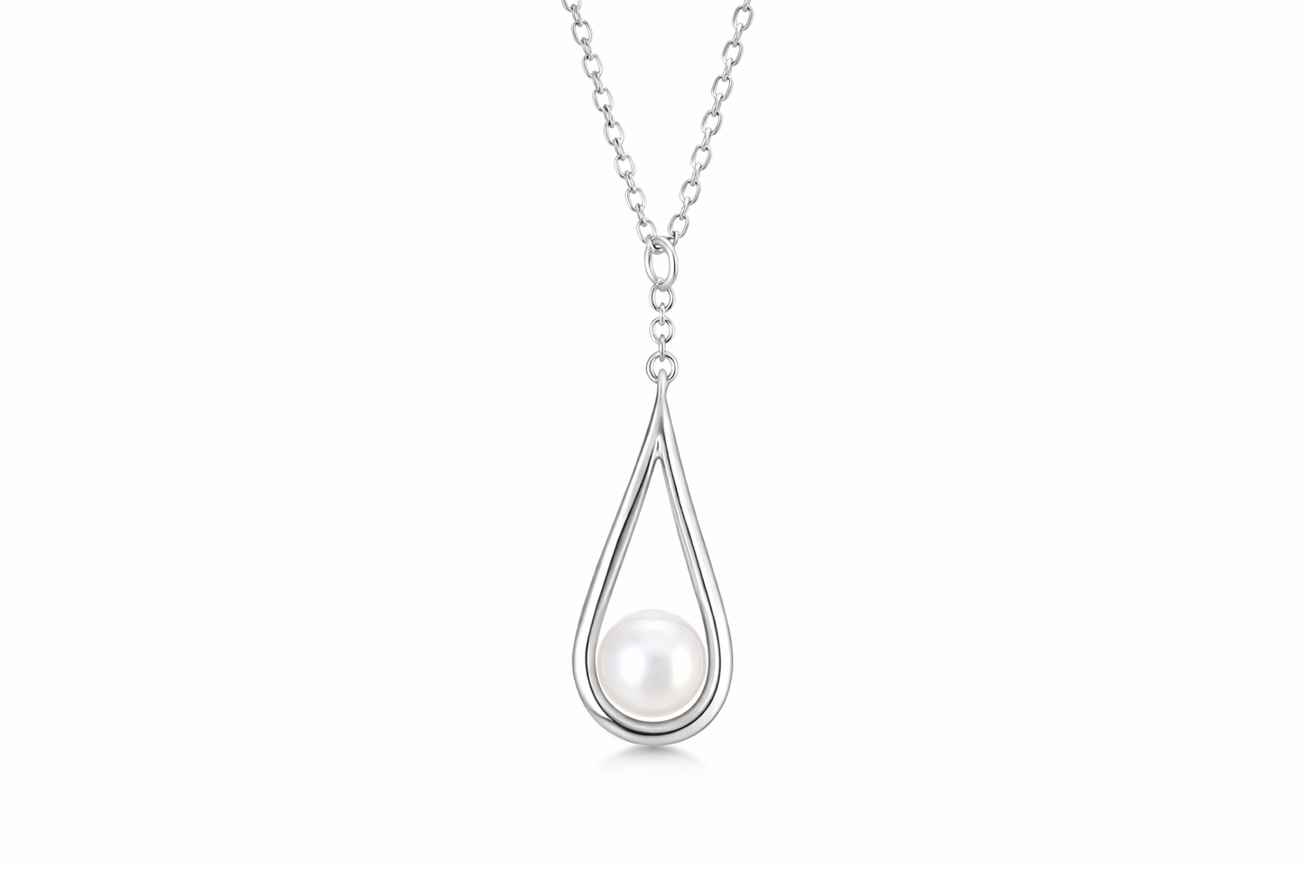 Cadena de Gota con Perla Interior 🤍