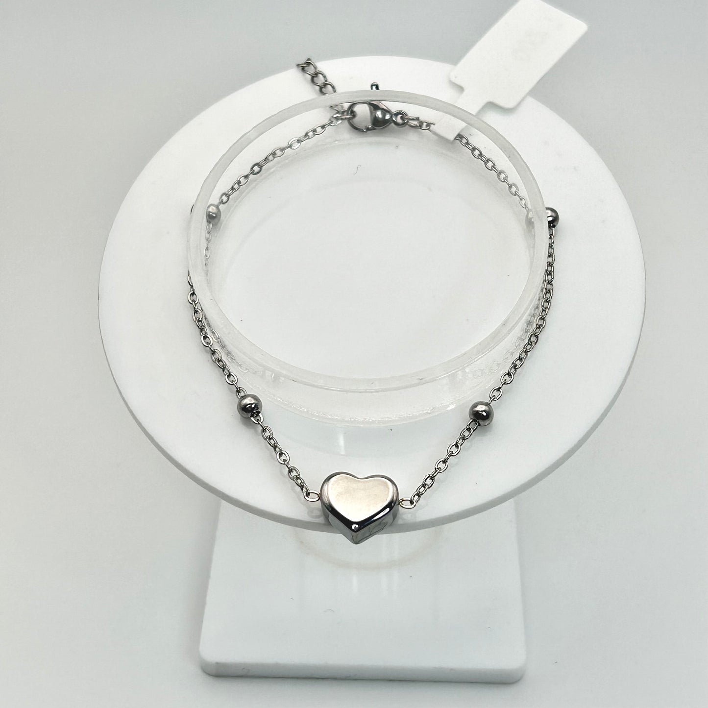 Pulsera de corazón con balines