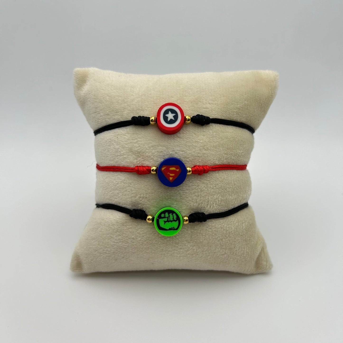 Pulseras ajustables súper héroes