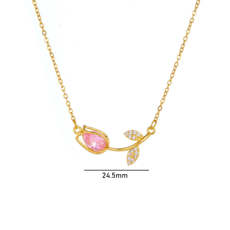 Cadena de tulipán acostado