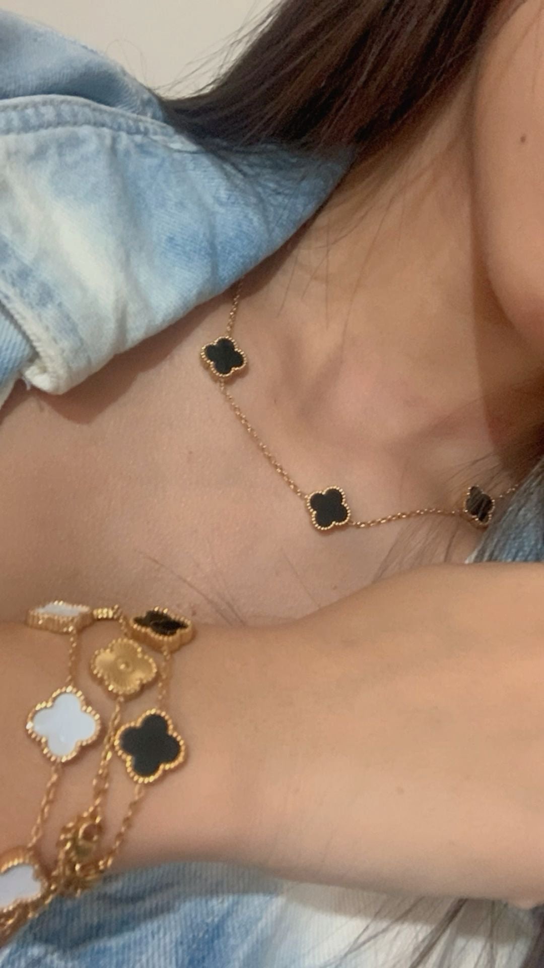 Collar de 5 tréboles