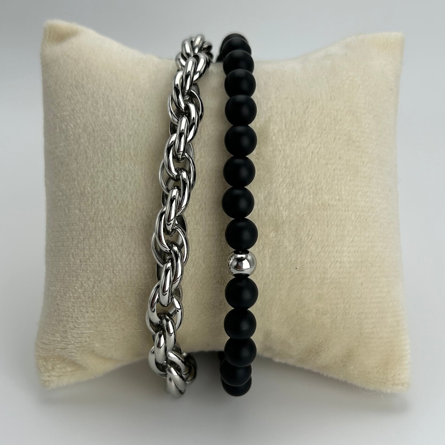 Pulsera doble caballero