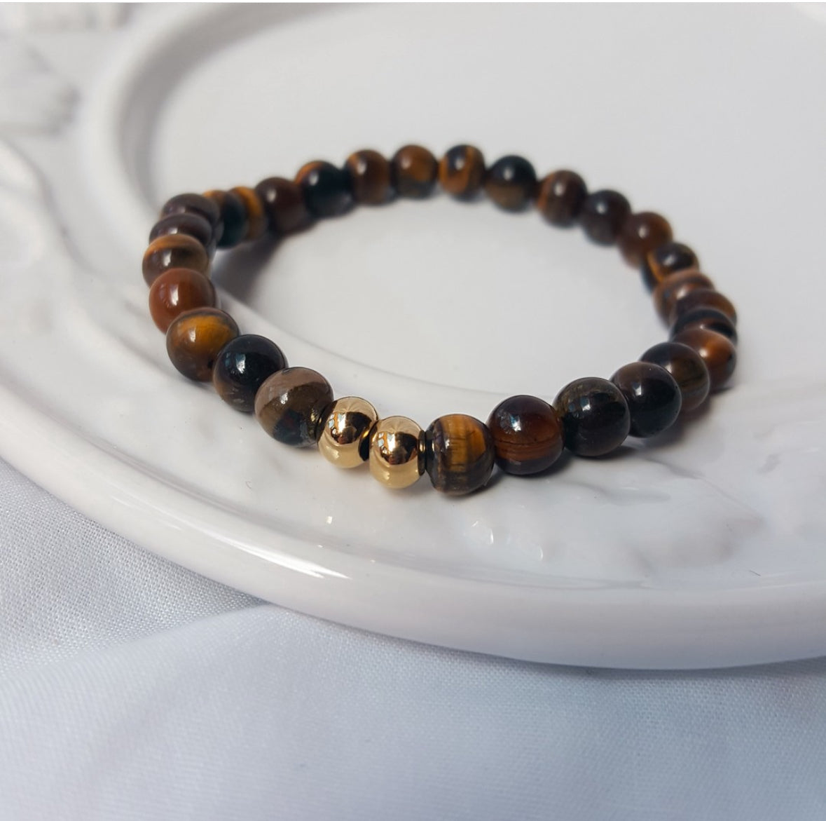 Pulsera de piedra ojo de tigre