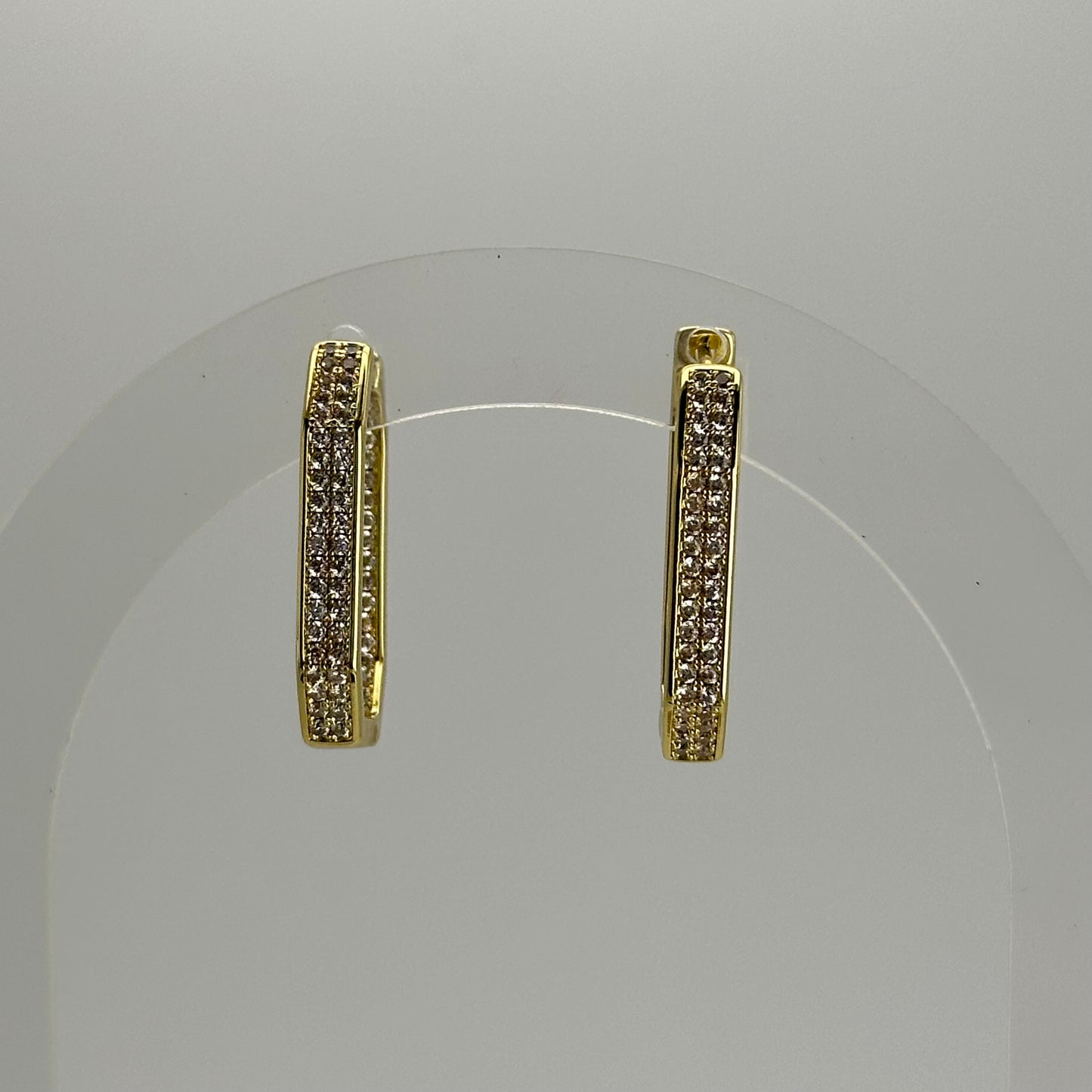 Argolla alargada zirconia