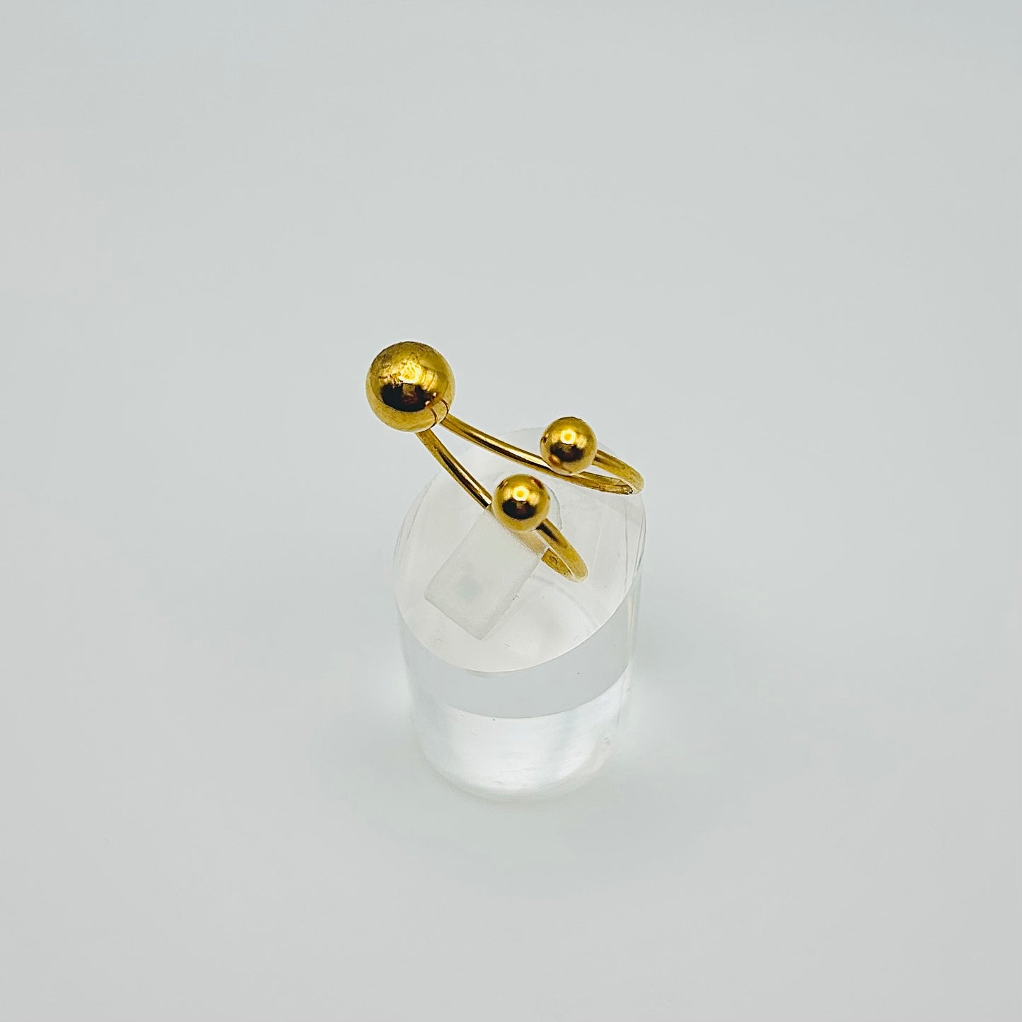 Anillo bolitas triple