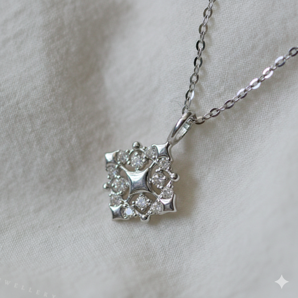 Cadena Destello con Zirconias Laterales ✨