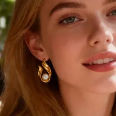 Aretes de Perla Clásica 🤍