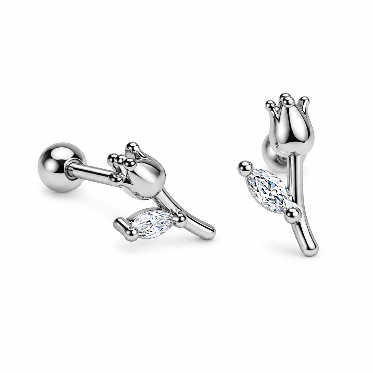 Piercing Tulipán Silver 🌷