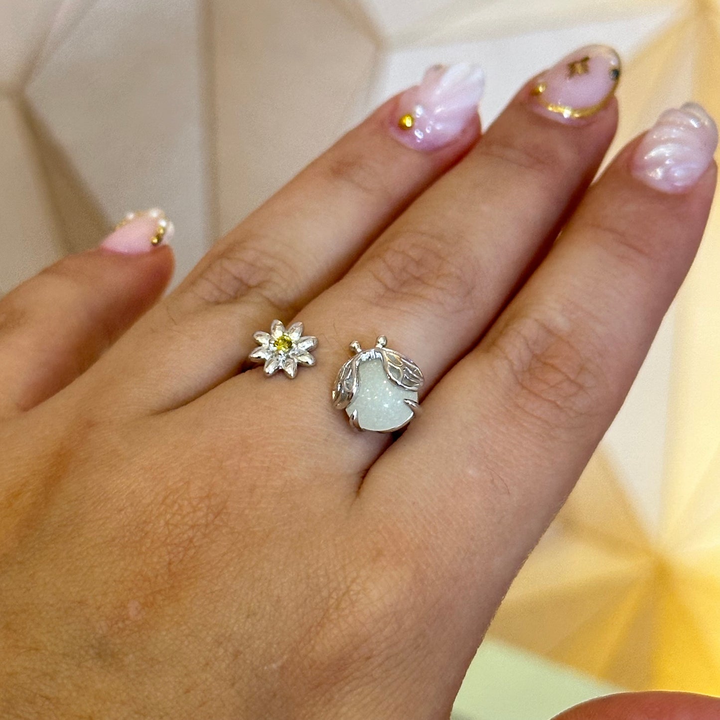 Anillo plata mariquita