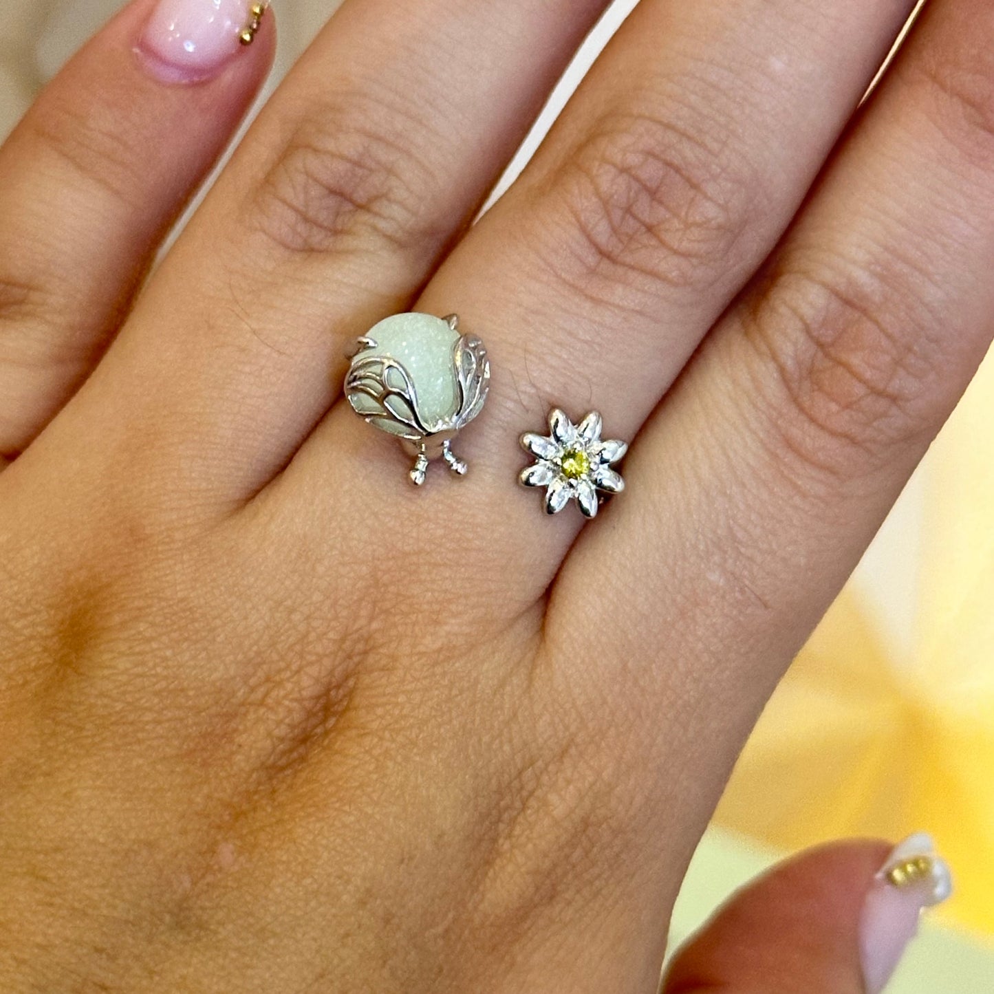 Anillo plata mariquita