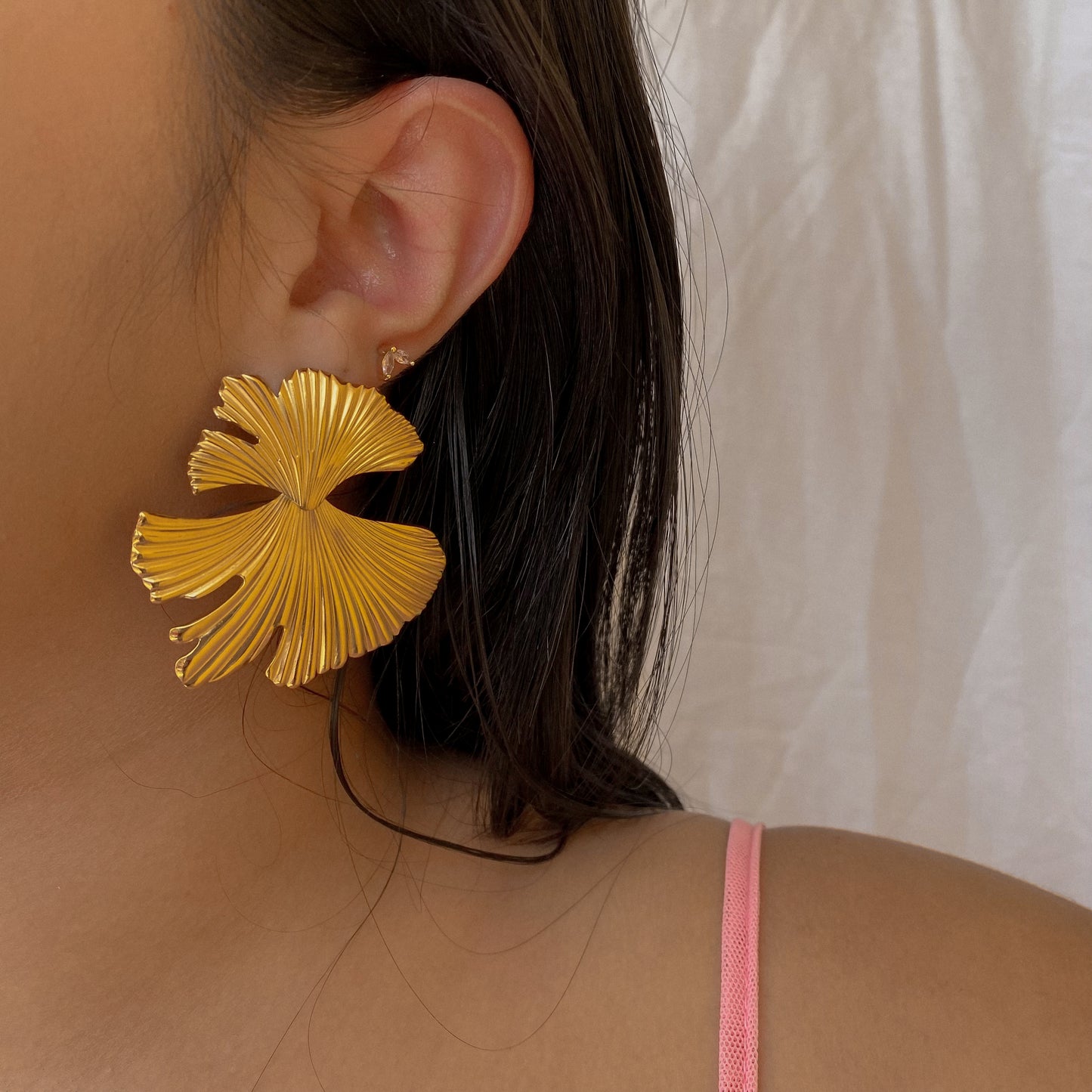 Aretes de abanico
