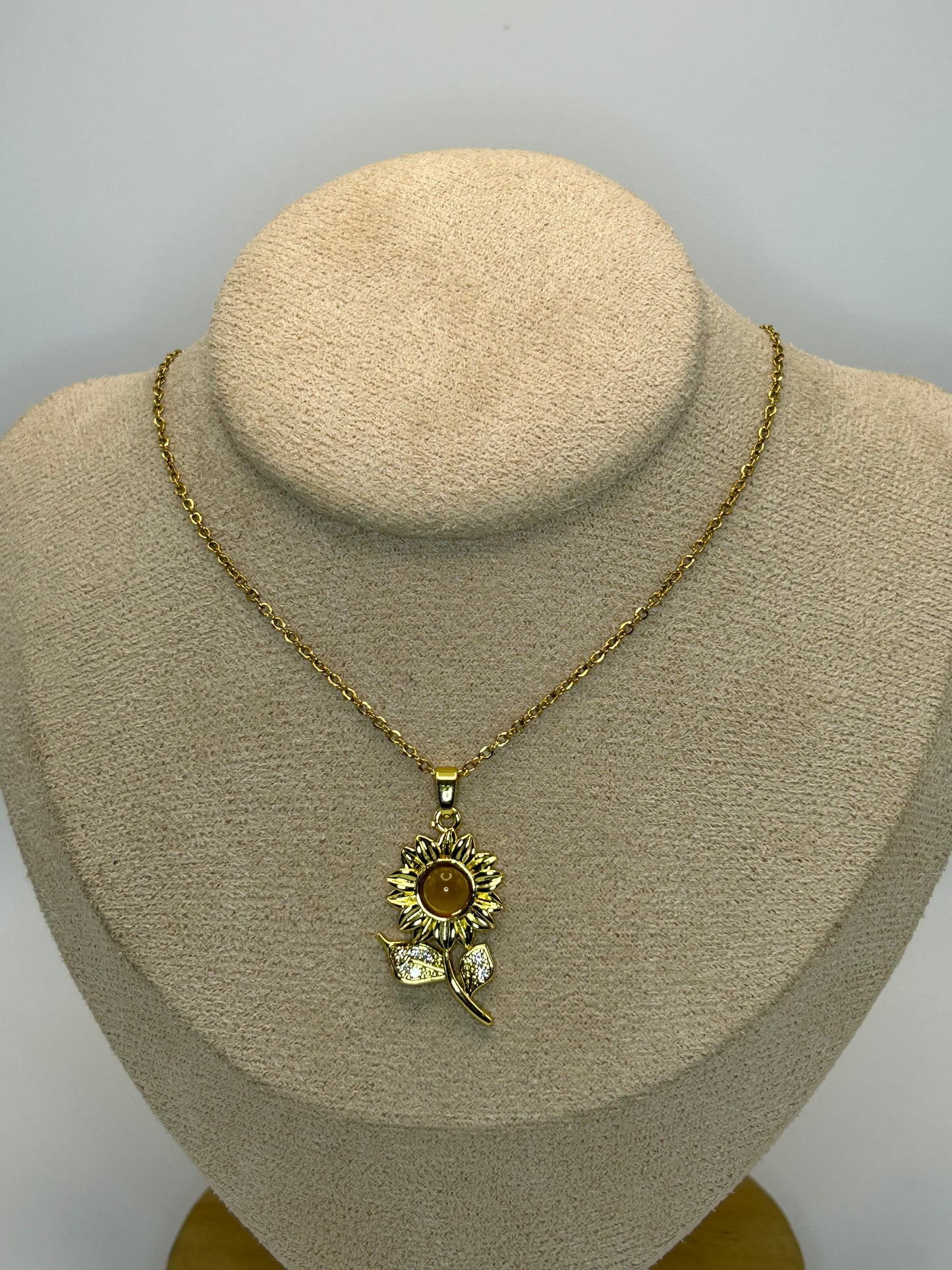 Cadena Dije de Girasol🌻