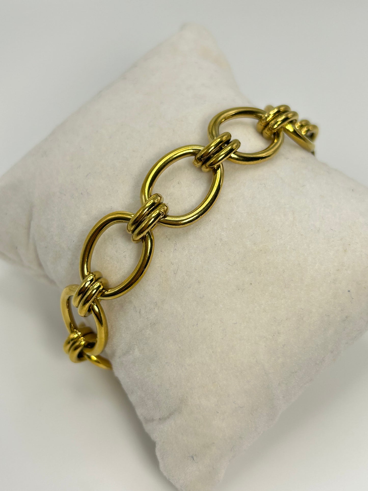 Pulsera de Óvalos Enlazados💛