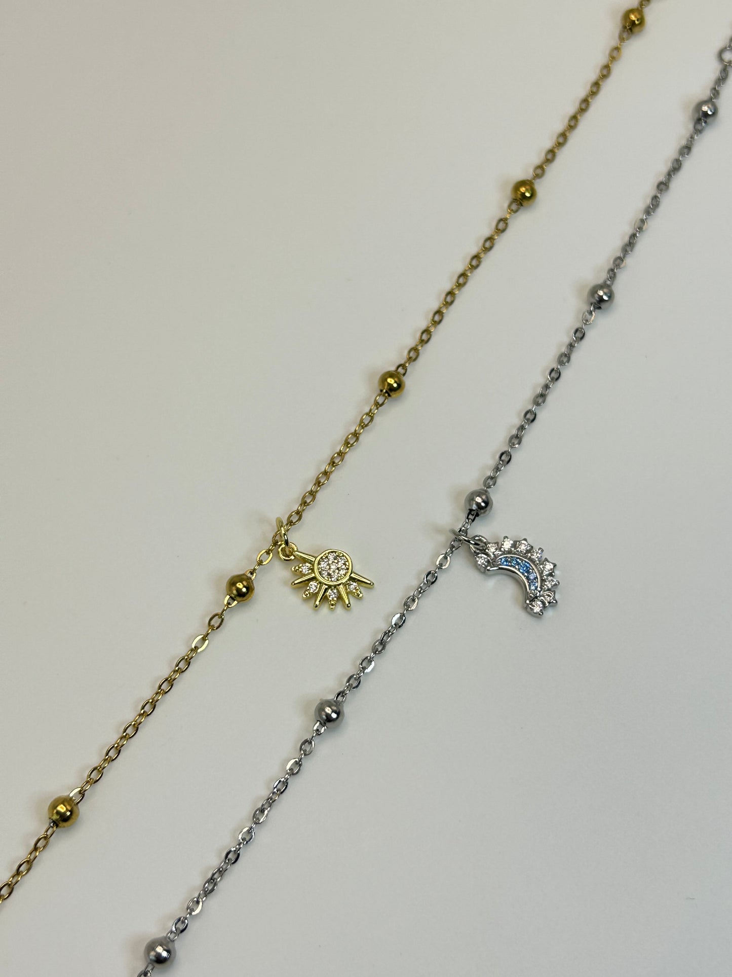Pulsera de Pareja de Sol y Luna🌙🌞