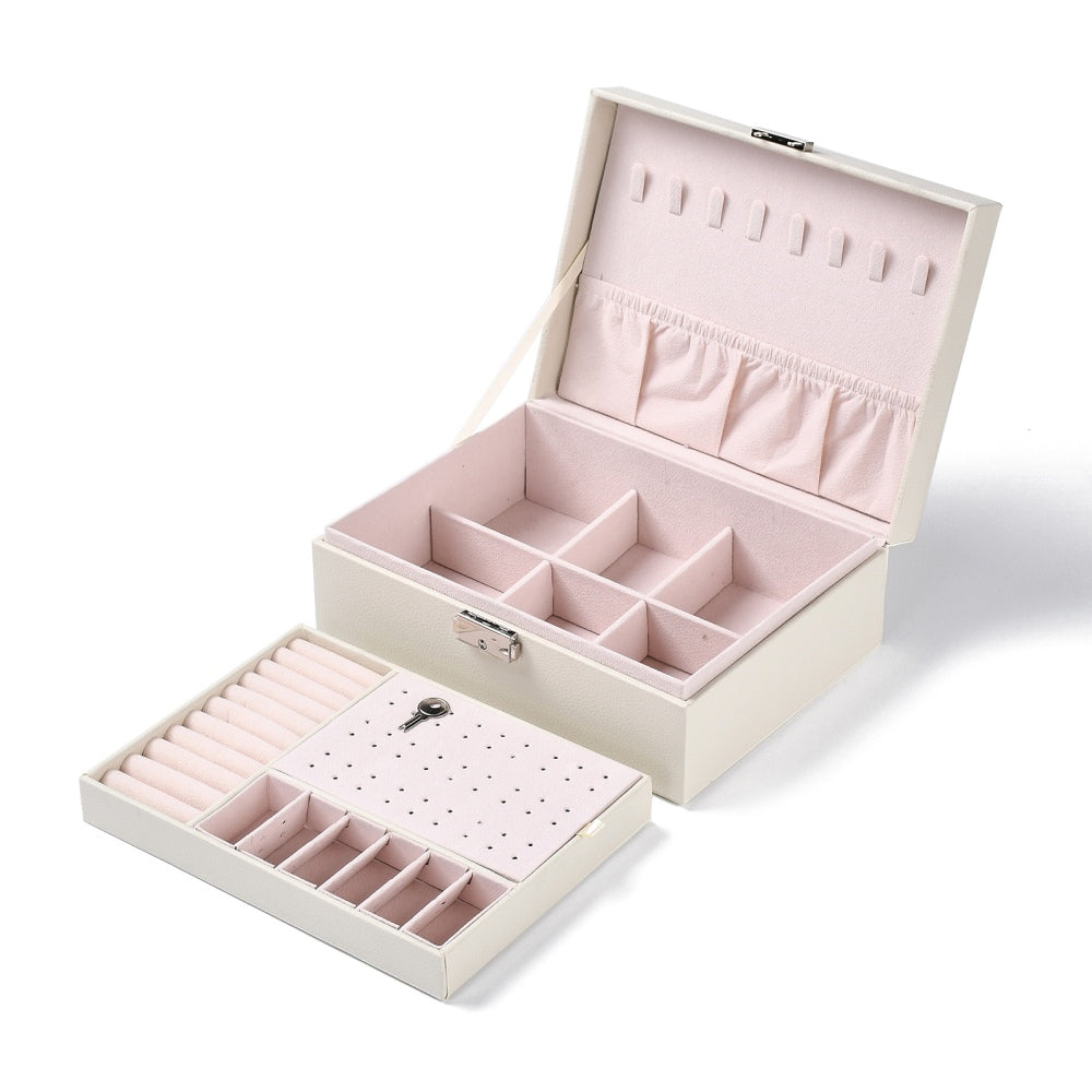 Joyero grande Deluxe blanco