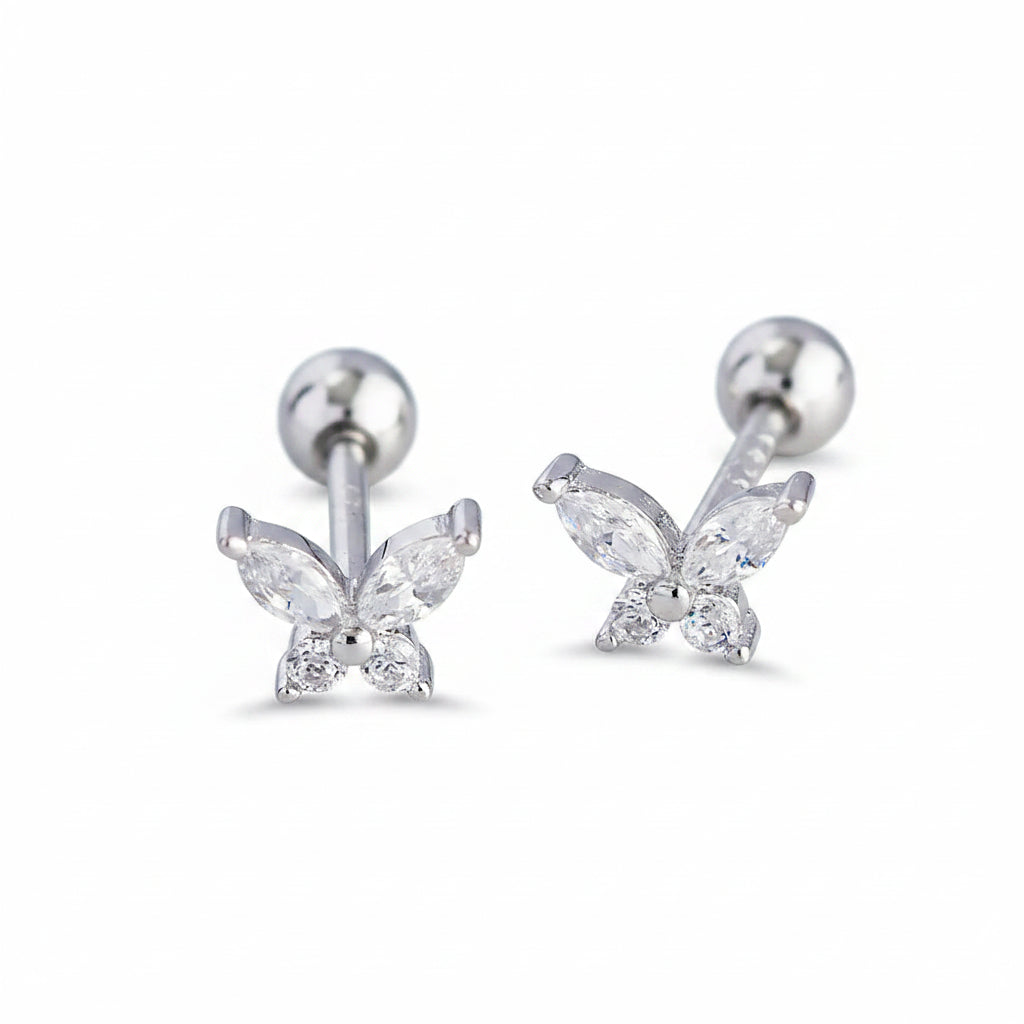 Piercing Tiny Butterfly Plata 🦋