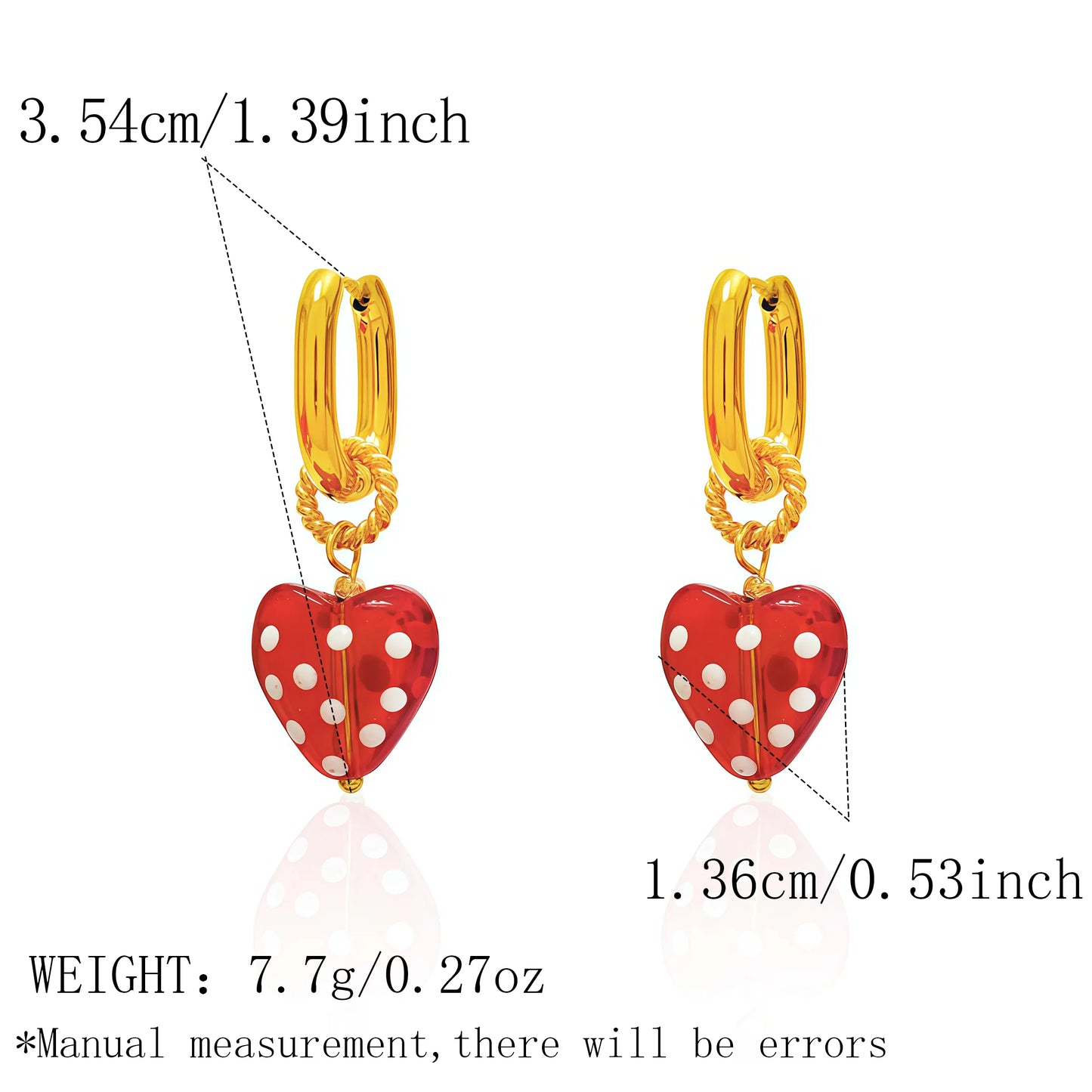 Aretes Cherry Heart ❤️